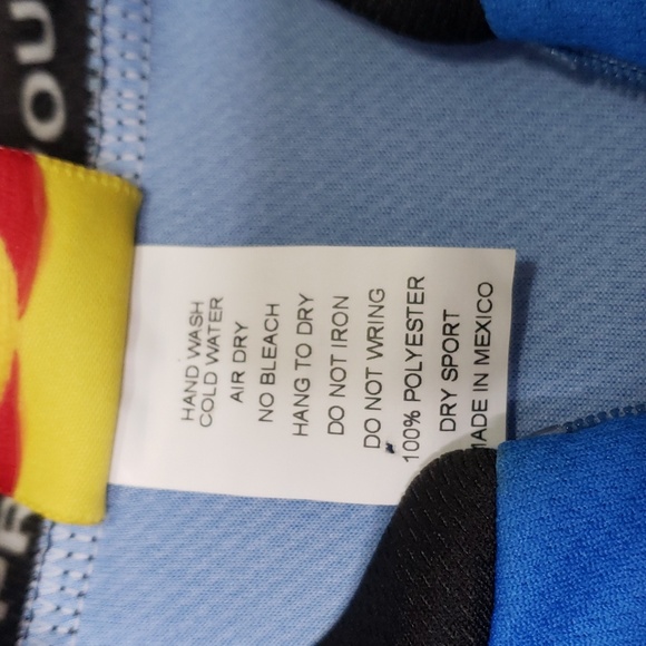 World Jerseys Biker chick bicycle zip short slave top size medium - Picture 7 of 7